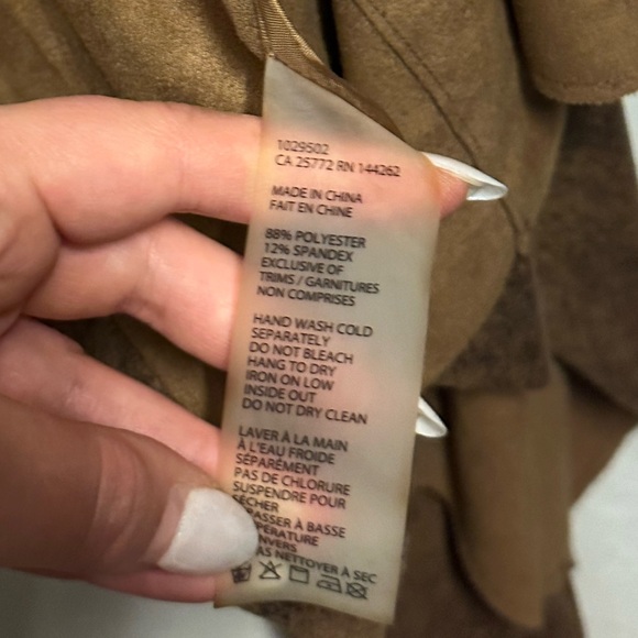 Dex Brown Faux Leather Jacket - size small - Picture 5 of 7